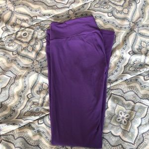 Lularoe OS purple leggings